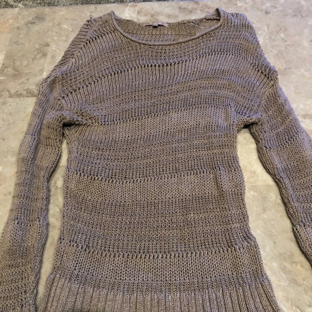 Tan Scoop Neck Sweater